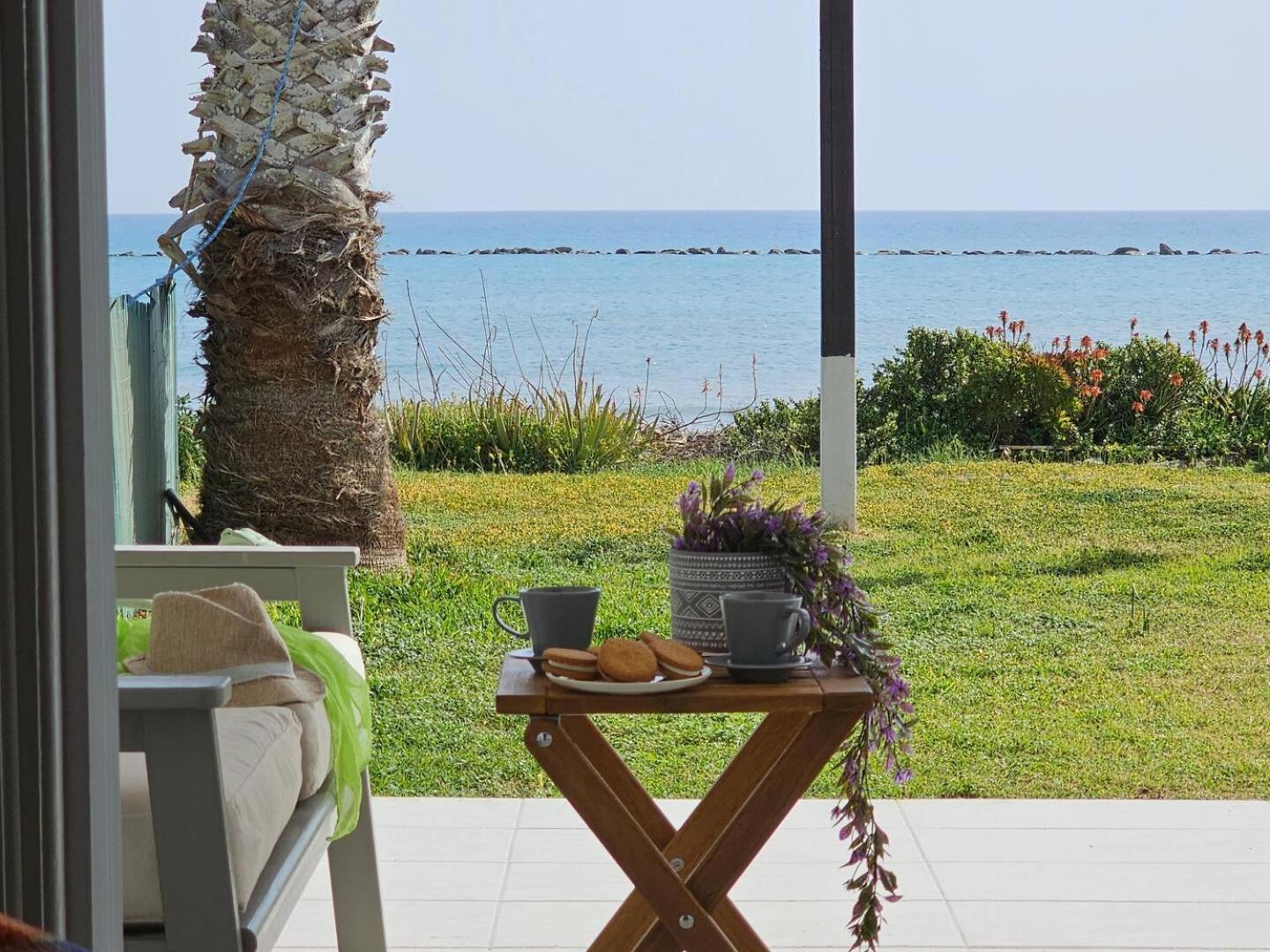לרנקה Ammos Beachfront Villa Paradise מראה חיצוני תמונה